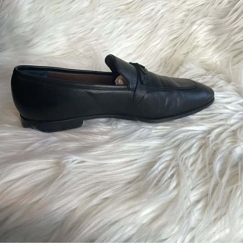 Salvatore Ferragamo Mens Horsebit Loafers Size 7.5 EE Black Leather‎